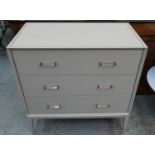 CHEST OF DRAWERS, 90cm x 50cm x 91cm, contemporary design.