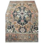 FINE PERSIAN SERAPI DESIGN CARPET, 380cm x 275cm.