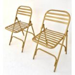 TERRACE CHAIRS, two, 76cm H x 44cm x 45cm. (2)