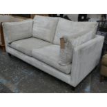 GALLERY INTERIORS MURANO SOFA, 180cm W, Designers Guild upholstery.