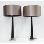 TABLE LAMPS, a pair, 76cm H, contemporary, with shades. (2)