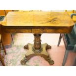 TEA TABLE, William IV rosewood, circa 1830, 91cm W x 74cm H x 45cm D.