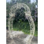 ARCHITECTURAL GARDEN ROSE ARBOUR, 235cm H x 200cm.