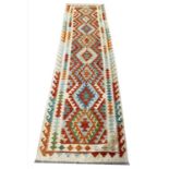 ANATOLIAN KILIM RUNNER, 295cm x 77cm.