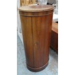 BARREL CABINET, 42cm x 60cm x 130cm, vintage, mid 20th century.