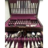 CUTLERY, Walker & Hall, Sheffield, England, EPNS 'Kings pattern', eight place, nine piece