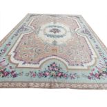 FINE EMPIRE DESIGN NEEDLEPOINT CARPET, 420cm x 294cm.