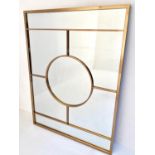 WALL MIRROR, 120cm x 90cm, gilt framed.