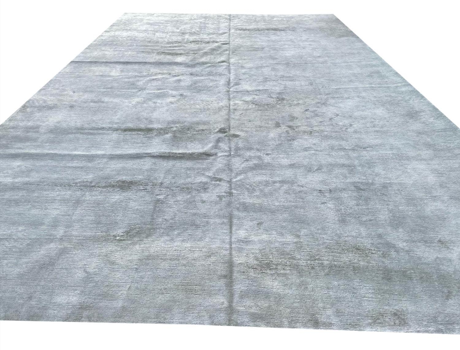 THE RUG COMPANY, 548cm x 348cm, silver silk field.