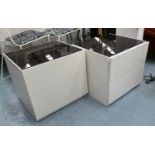 CALLIGARIS SIDE CHESTS, 45cm x 50cm x 45cm, a pair. (2)