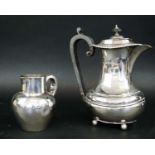 SILVER COFFEEPOT, baluster form, John Dixon and sons, Sheffield, 1962, approx 22oz; sold along