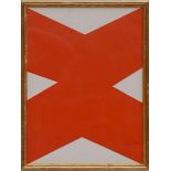 ELLSWORTH KELLY 'Abstract in Red', 1964, original lithograph, ref.: Maeght, 38cm x 28cm, framed