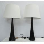 VISUAL COMFORT & CO TABLE LAMPS, a pair, 88cm H with shades. (2)