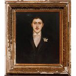 AFTER JACQUES-EMILE BLANCHE 'Portrait of Marcel Proust', quadrichrome, 44cm x 37cm, framed and