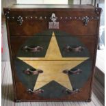 ANDREW MARTIN STAR CHEST OF DRAWERS, 101cm x 47cm x 120cm.