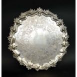 SILVER SALVER, by Joseph, Albert, Horace and Ethelbert Savory, marketed by Goldsmiths Alliance