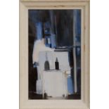 NICOLAS DE STAEL 'Cathedral', quadrichrome, signed in the plate, 76cm x 45cm, framed and glazed.