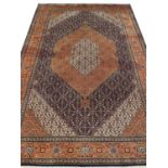 FINE PERSIAN TABRIZ MAHI DESIGN CARPET. 300cm x 203cm