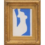 HENRI MATISSE 'Nu Bleu VII', original lithograph from the 1954 edition after Matisse's cut-outs,