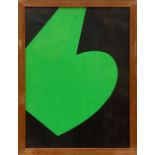 ELLSWORTH KELLY 'Abstract in Green', 1964, original lithograph, ref.: Maeght, 38cm x 28cm, framed