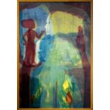 ELAINE GLORIA KOWALSKY (Canadian 1948-2005) 'Urobos I', monoprint, with Redfern Gallery label to
