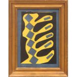 HENRI MATISSE 'Compositon Jaune, Bleu et Noir', 1954, lithograph in colours on wove paper, printed