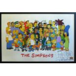 MATT GROENING'S SIMPSONS POSTER, signed and dedicated 'Yo everyone at the Mousepad CD!!!', with