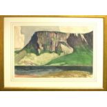 FREDERIC WHITING RP RSW RI (British 1874-1962) 'View of a Cliff in the Scottish Islands',