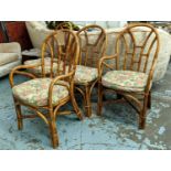 ANGEAVES CONSERVATORY CHAIRS, four, 54cm W, two carvers, two side chairs. (4)