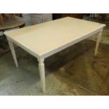 DINING TABLE, 111cm Deep x 182cm L unextended, extendable with a leaf, 80cm W, from Nordic Style.