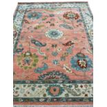 FINE CONTEMPORARY OUSHAK CARPET, 291cm x 246cm.