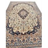 FINE ISPHAHAN DESIGN CARPET, 346cm x 212cm.