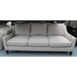 BESPOKE SOFA LONDON SOFA, neutral fabric upholstered finish, 211cm W.