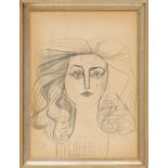 PABLO PICASSO 'Fraçoise Gilot 2', 1954, lithograph on wove paper, printed by Mourlot, 36cm x 26cm,