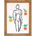 HENRI MATISSE 'Nu aux Oranges', original lithograph from the 1954 edition after Matisse's cut-