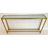 MAISON JANSEN STYLE CONSOLE TABLE, 79cm x 152cm x 25cm.