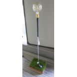 A GOLFERS LAMP BY BEE RICH, 118cm H, bespoke made floor light.