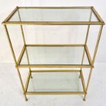 ETAGERE, 86cm x 61cm x 36cm, 1960's French style.