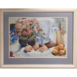 MARNEY SMITH 'Still life', pastel, 36cm x 52cm, signed, framed.