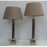 ANDREW MARTIN TABLE LAMPS, bases 63cm H, with shades. (2)