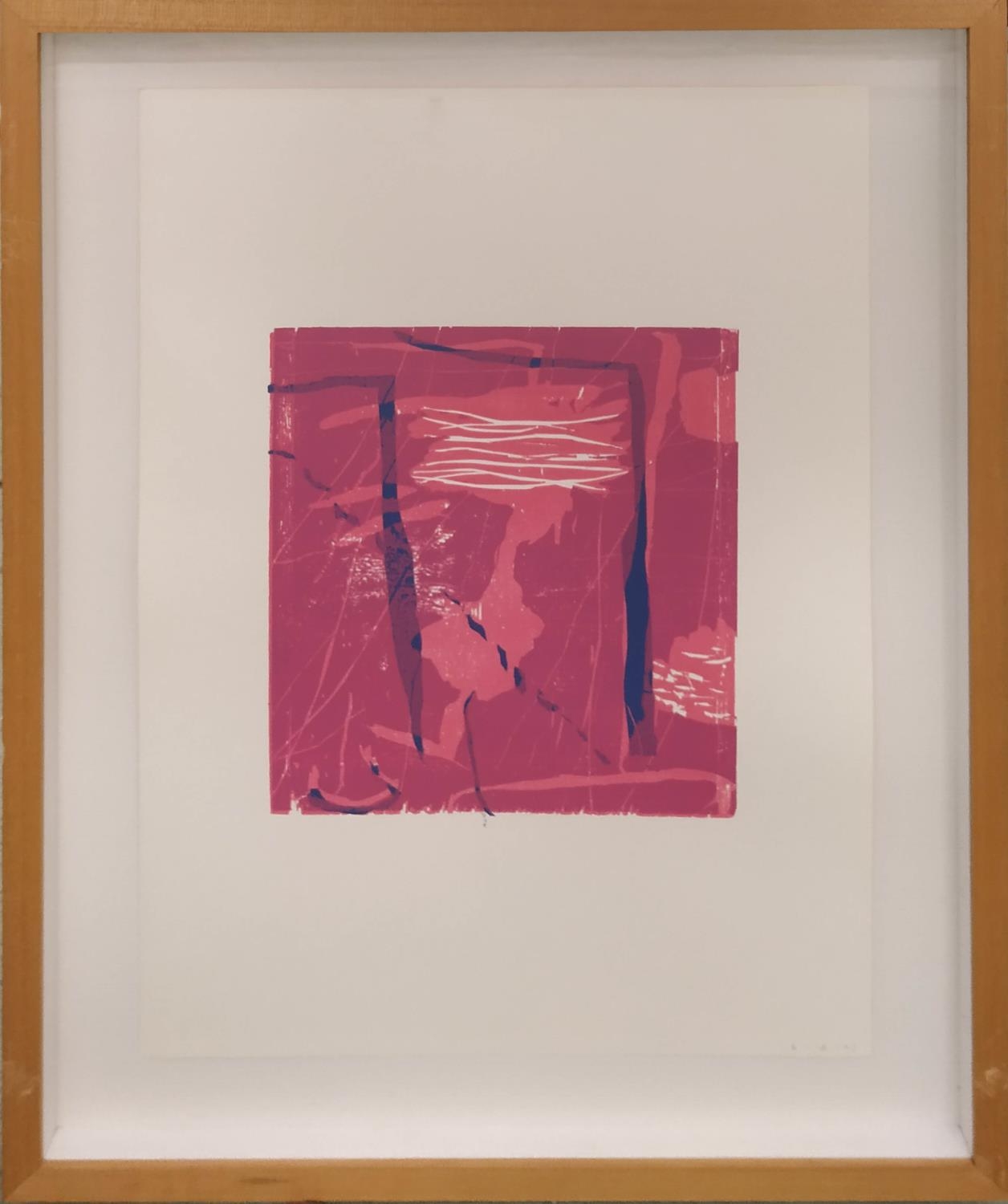 PETER CARTWRIGHT RCA (b. 1939) 'Untitled Abstracts', mono woodcuts in colours, 50cm x 34cm ( - Image 2 of 3