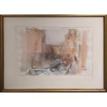 DOUGLAS KIRSOP (b.1952) 'Venice', watercolour, signed and dated 1981, 28cm x 40cm, framed.