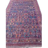 ANTIQUE PERSIAN QASHQAI RUG, 230cm x 150cm.