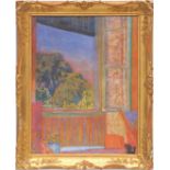 PIERRE BONNARD 'La Fenêtre et Chat', quadrichrome, 68cm x 52cm, framed and glazed.