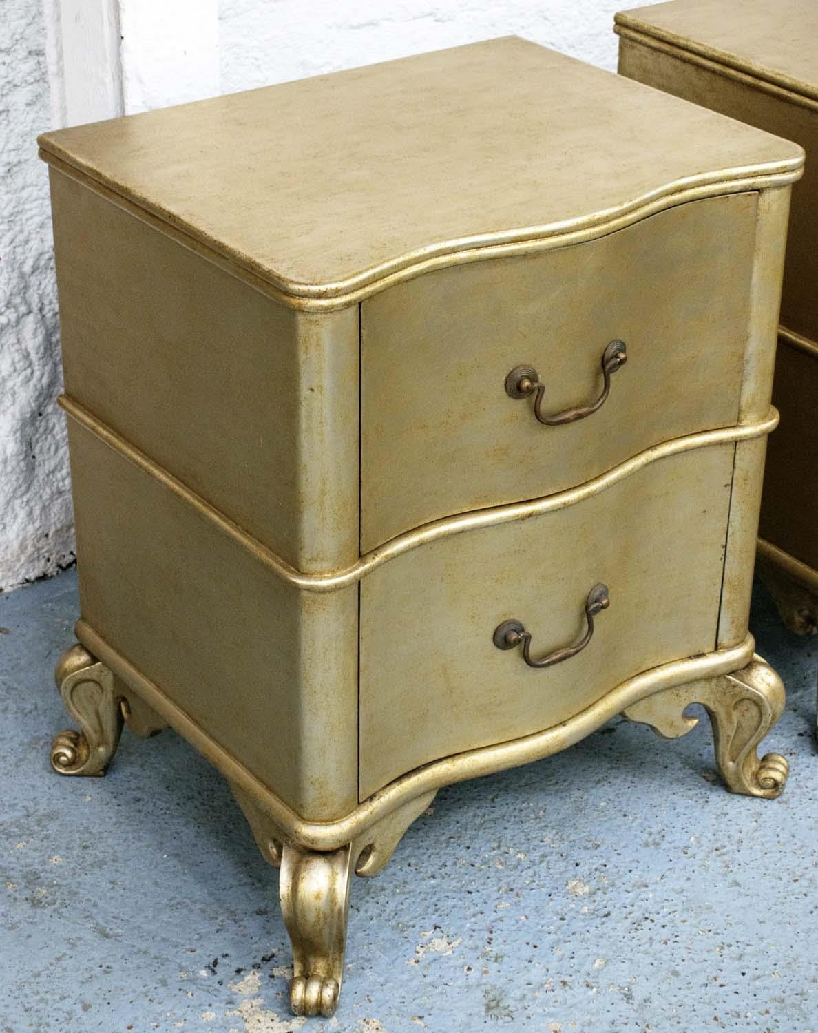 SIDE CHESTS, a pair, 55cm x 44cm x 69cm, contemporary gilt wood, two drawers each. (2) - Image 6 of 24