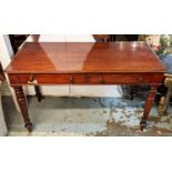 WRITING TABLE, 54cm x 122cm x 76cm H, 19th century mahogany.
