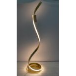 FLOOR LIGHT, 122cm H, contemporary helix design.