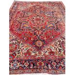 ANTIQUE HERIZ CARPET, 310cm x 240cm.