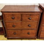 CHEST, 98cm x 50cm x 100cm H, Victorian mahogany of four drawers.