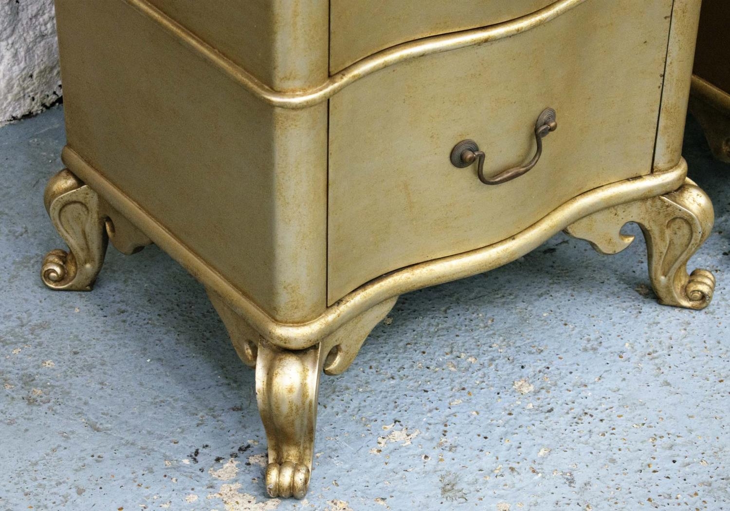 SIDE CHESTS, a pair, 55cm x 44cm x 69cm, contemporary gilt wood, two drawers each. (2) - Image 8 of 24